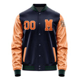 Custom Navy Orange Jacket Jb1111281105281817