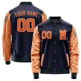 Custom Navy Orange Jacket Jb1111281105281817