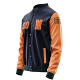 Custom Navy Orange Jacket Jb1111281105281817