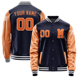 Custom Navy Orange Jacket