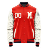 Custom Orange Red Cream Jacket Jb1212031112031817