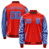 Custom Orange Red Sky Blue Jacket