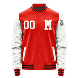 Custom Orange Red White Jacket Jb1212181217181817