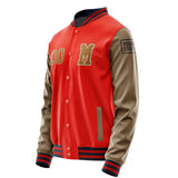 Custom Orange Red Khaki Jacket Jb1212221112221817