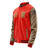 Custom Orange Red Khaki Jacket Jb1212221217221817