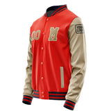 Custom Orange Red Light Khaki Jacket Jb1212251112251817