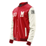 Custom Red Cream Jacket Jb1414031417031817