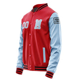 Custom Red Light Blue Jacket Jb1414081417081817