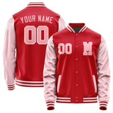 Custom Red Light Pink Jacket