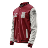 Custom Crimson Red Gray Jacket Jb1515041517041817