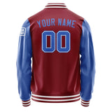 Custom Crimson Red Sky Blue Jacket Jb1515091518091818