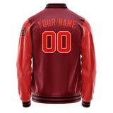 Custom Crimson Red Orange Red Jacket Jb1515121517121817