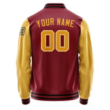 Custom Crimson Red Yellow Jacket Jb1515191517191817