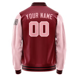 Custom Crimson Red Light Pink Jacket Jb1515211517211817