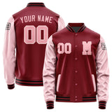 Custom Crimson Red Light Pink Jacket