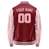 Custom Crimson Red Light Pink Jacket Jb1515211518211818