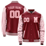 Custom Crimson Red Light Pink Jacket