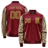 Custom Crimson Red Khaki Jacket