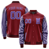 Custom Crimson Red Light Purple Jacket