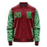 Custom Crimson Red Emerald Green Jacket Jb1515241517241817