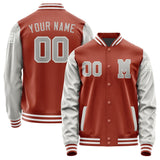 Custom Coral Red Gray Jacket