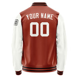 Custom Coral Red White Jacket Jb1616181617181817