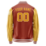 Custom Coral Red Yellow Jacket Jb1616191618191818