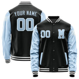 Custom Black Light Blue Jacket Jb1717081718081818