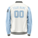 Custom White Light Blue Jacket Jb1818081817081817