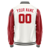 Custom White Red Jacket Jb1818141817141817