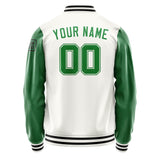 Custom White Emerald Green Jacket Jb1818241817241817