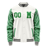 Custom White Emerald Green Jacket Jb1818241817241817