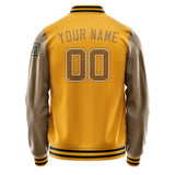 Custom Yellow Khaki Jacket Jb1919221917221817