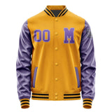 Custom Yellow Light Purple Jacket Jb1919231917231817