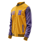 Custom Yellow Light Purple Jacket Jb1919231917231817