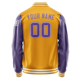 Custom Yellow Light Purple Jacket Jb1919231918231818