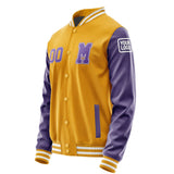 Custom Yellow Light Purple Jacket Jb1919231918231818