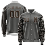 Custom Dark Grey Brown Jacket