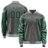 Custom Dark Grey Green Jacket