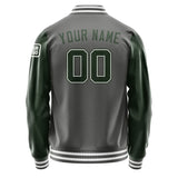 Custom Dark Grey Dark Green Jacket Jb2020062018061818