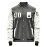 Custom Dark Grey White Jacket Jb2020182017181817