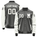 Custom Dark Grey White Jacket