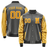 Custom Dark Grey Yellow Jacket