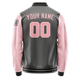 Custom Dark Grey Light Pink Jacket Jb2020212017211817