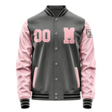 Custom Dark Grey Light Pink Jacket Jb2020212017211817