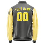 Custom Dark Grey Light Yellow Jacket Jb2020262017261817