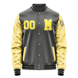 Custom Dark Grey Light Yellow Jacket Jb2020262017261817