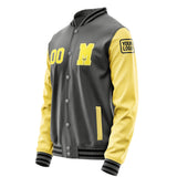 Custom Dark Grey Light Yellow Jacket Jb2020262017261817