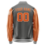 Custom Dark Grey Orange Jacket Jb2020282018281818