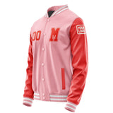 Custom Light Pink Orange Red Jacket Jb2121122118121818